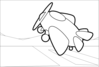 Cartoon Plane Outline Clip Art